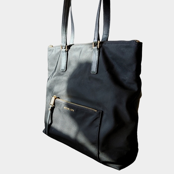 Michael Kors Nylon Leather Tote Bag - Picture 15 of 16